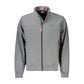 Gray Polyester Men Jacket