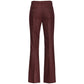 Red Polyester Jeans & Pant