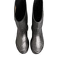 Black Argento Pull On Rain Boots Shoes
