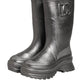 Black Argento Pull On Rain Boots Shoes