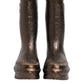 Metallic Bronze Pull On Rain Boots Shoes
