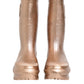 Rose Gold Rubber Pull On Rain Boots  Shoes