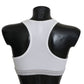 Elegant White Stretch Sport Bra