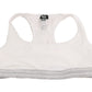 Elegant White Stretch Sport Bra