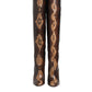 Brown Python Snakeskin Print Riding Boots Shoes