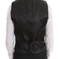 Gray Patterned Wool 3 Piece Slim Suit