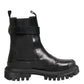 Black Gold DG Logo Trekking Calf Boots Shoes