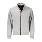 Gray Polyester Men Jacket