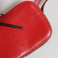 Red Leather Purse Phone Sling Crossbody Neck Strap Bag