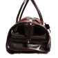 Multicolor Leather Jacquard Velvet Travel Duffle Bag