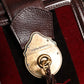 Multicolor Leather Jacquard Velvet Travel Duffle Bag