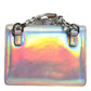 Metallic Silver Holographic Shoulder Crossbody Bag