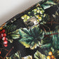 Multicolor Grape Print Clutch Logo Plaque Pouch Bag