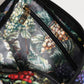 Multicolor Grape Print Clutch Logo Plaque Pouch Bag