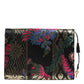 Multicolor Jacquard Floral Document Briefcase Bag