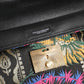 Multicolor Jacquard Floral Document Briefcase Bag