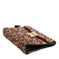 Multicolor Jacquard Floral Document Briefcase Bag