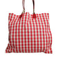 Red I Love Pizza Rhinestone Embellished Tote Bag