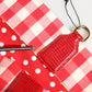 Red I Love Pizza Rhinestone Embellished Tote Bag