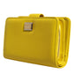 Yellow Leather Bifold Continental Clutch Wallet