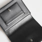 Black Leather Crystal Embellished Card Holder Wallet