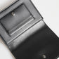 Black Leather Crystal Embellished Card Holder Wallet