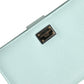 Mint Green Leather Bifold Continental Clutch Wallet