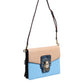 Blue Beige Exotic Leather LUCIA Crossbody Bag