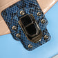 Blue Beige Exotic Leather LUCIA Crossbody Bag