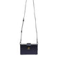 Blue DG BOX Lambskin Leather Crossbody Strap Bag