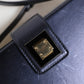 Blue DG BOX Lambskin Leather Crossbody Strap Bag
