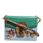 Blue Green LUCIA Embellished Crossbody Bag