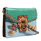 Blue Green LUCIA Embellished Crossbody Bag