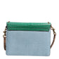 Blue Green LUCIA Embellished Crossbody Bag