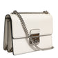 White Rosalia Small Calfskin Chain Shoulder Strap Bag