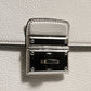 White Rosalia Small Calfskin Chain Shoulder Strap Bag