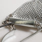 Silver Crystal-Embellished Belt Strap Bag