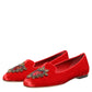 Red Velvet DG Heart Loafers Flat Shoes