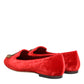 Red Velvet DG Heart Loafers Flat Shoes