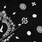 Black Bandana Hooded Men Sweatshirt Sweater