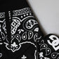 Black Bandana Hooded Men Sweatshirt Sweater