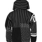 Black Stripes Hooded Men Sweatshirt Sweater