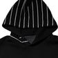 Black Stripes Hooded Men Sweatshirt Sweater