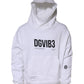 White DG Vib3 Hooded Men Sweatshirt Sweater
