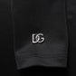 Black Polyester Turtleneck Pullover Sweater