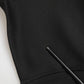 Black Polyester Turtleneck Pullover Sweater