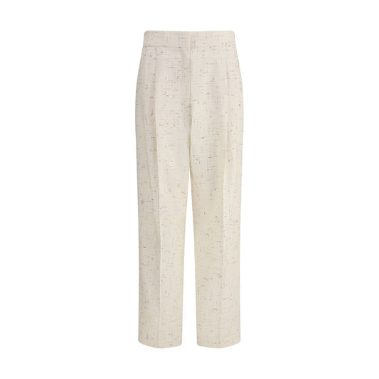 Buttoned fabric Pants