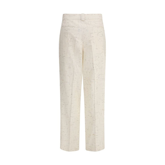 Buttoned fabric Pants