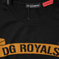 Black DG Royals Cotton Crew Neck T-shirt