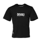 Black DG Vib3 Print Cotton Crew Neck T-shirt